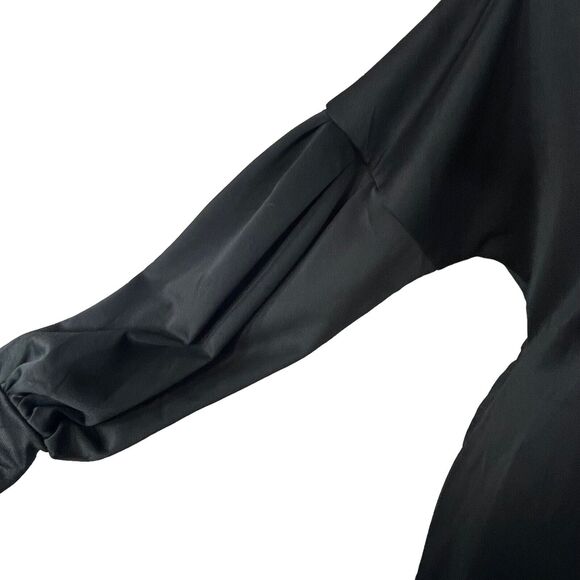INC Earth International Concepts Medium Dress Long Balloon Sleeves Stretch Black - Picture 6 of 10